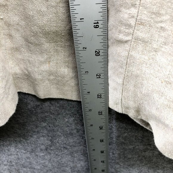 Michael Kors 100% Linen Jacket Womens Size 4 Beige Blazer Open Front Waterfall - Picture 8 of 9